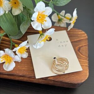 A New Day Gold Ring Set